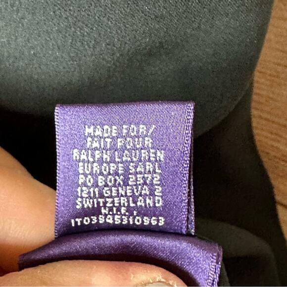 Ralph Lauren Purple Label Luxury Black Cocktail Dress - Picture 14 of 14